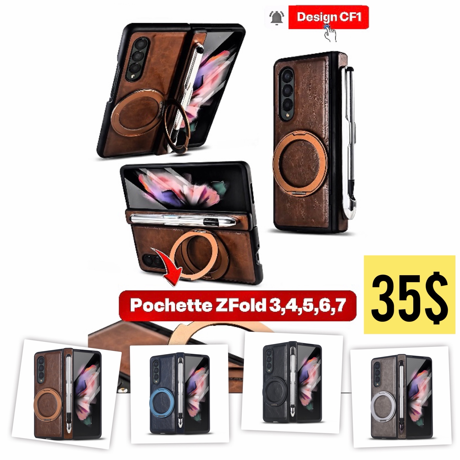 Pochette Robot CF1 pour Samsung Z Fold